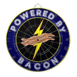 Man Cave Powered By Bacon Dart Board