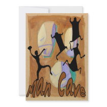 Man Cave Sign 2 Invitation