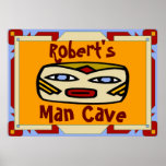 Man Cave Sign (edit name) Print