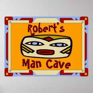 Man Cave Sign print