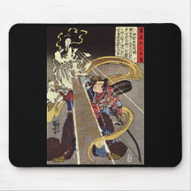 Man Confronting Fox Goddess Apparition Mouse Pad