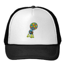 Man Cutting Ballast Hot Air Balloon Mesh Hat