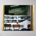 Man eating alone posters