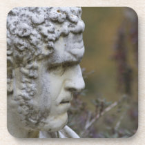 Man Garden Statue Beverage Coaster