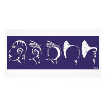 Man gramophone (frieze off human phonograph) picture card
