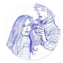 man hold condom stickers