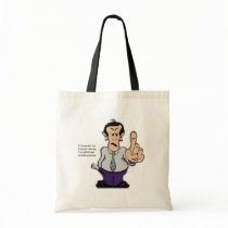 Man Holding Finger Up bags