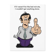 Man Holding Finger Up Post Cards