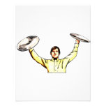 Man holding up cymbals yellow shirt personalized announcements