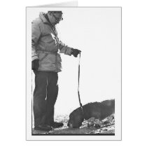 MAN HOUND DOG CARD