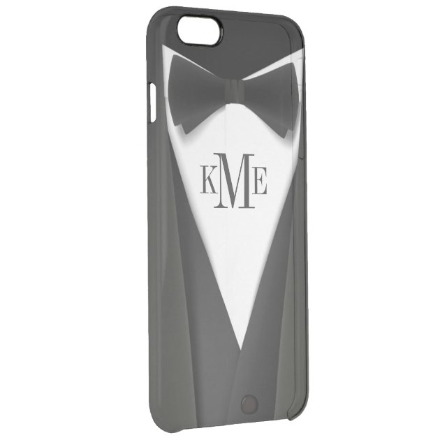 Man in Black Tuxedo Suit - Stylish Manly Monogram Uncommon Clearlyâ„¢ Deflector iPhone 6 Plus Case-2