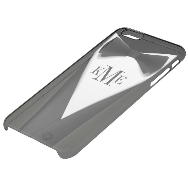 Man in Black Tuxedo Suit - Stylish Manly Monogram Uncommon Clearlyâ„¢ Deflector iPhone 6 Plus Case-4