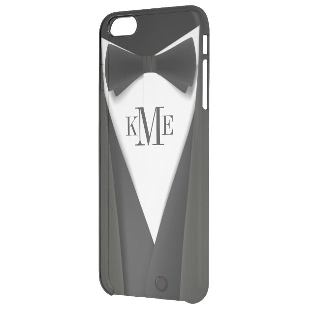 Man in Black Tuxedo Suit - Stylish Manly Monogram Uncommon Clearlyâ„¢ Deflector iPhone 6 Plus Case