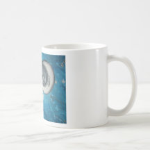 "Man in the Moon Seranades Venus" Barb Forristall Coffee Mugs