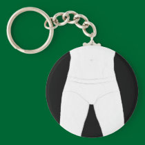 Man in Underwear Keychain keychains