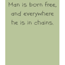 Man is born free... LADIES green babydoll t-shirts
