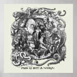 Man Is But A Worm Posters