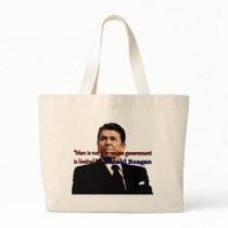 Man is Not Free Unless Government is Limited Tote Bag