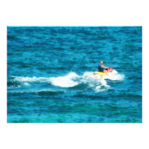 Man Jet Skiing Custom Announcements