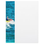 Man Jet Skiing Letterhead Design