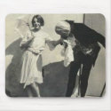 man kissing hand of child holding parasol mousepads by amazingvintage man kissing hand of child holding parasol mousepads