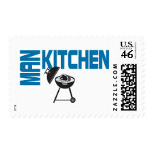 Man Kitchen Grill Postage