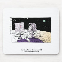 Man Lost On Moon Funny Mouse Pad mousepads