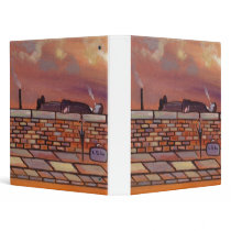 MAN LYING ON A WALL binders