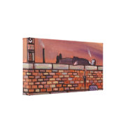 (Man lying on a wall Wrapped Canvas) wrappedcanvas