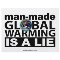 Man-Made Global Warming is a Lie Full Color Flyer
