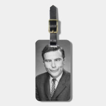 Man Making Face Bag Tag