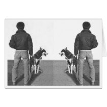 MAN MALAMUTE MIRROR CARD by rob_hager MAN MALAMUTE MIRROR CARD