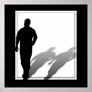 Man Missing Man Silhouette print