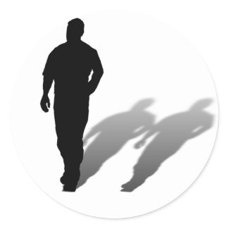 Man Missing Man Silhouette sticker