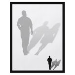 Man Missing Woman Silhouette flyers