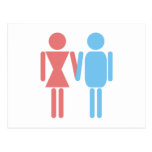 Man Mrs. one woman Post Card