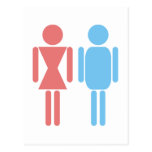 Man Mrs. one woman Post Card