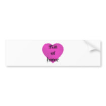 Man of Honor Bumper Sticker