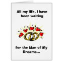Man of My Dreams...You're Not Him cards by therock325 Man of My Dreams...You're Not Him cards