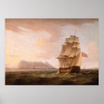 Man of War Before Gibraltar Poster