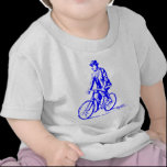 Man on a Bike - Blue t-shirts