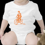 Man on a Bike - Orange t-shirts