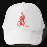 Man on a Bike - Red hats