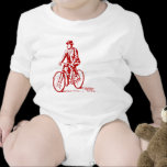 Man on a Bike - Ruby Red t-shirts
