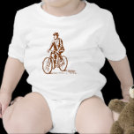 Man on a Bike - Walnut Brown t-shirts