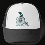 Man on a Penny Farthing - Dark Green hats