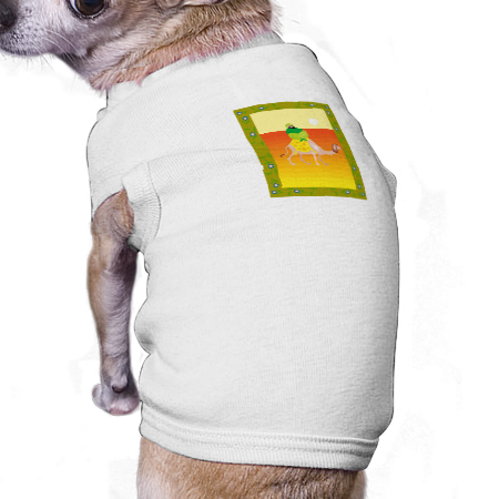 Man on camel dog tee Man on camel dog tee