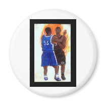 Man On Fire Refrigerator Magnet