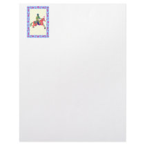 man on horse personalized letterhead