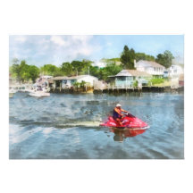 Man on Jet Ski Tuckerton Seaport Announcements